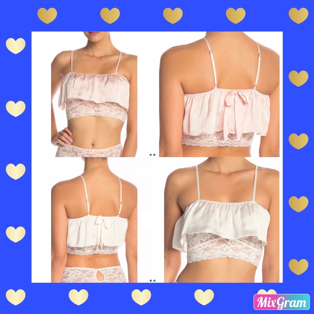 💃🏾 SLOW DANCE RUFFLE BRALETTE TOP IN SIZE M 💃🏾
